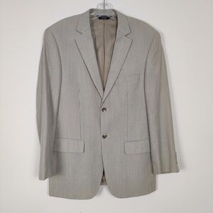 Pronto Uomo Couture Striped Blazer - Size 40R Wool Old Money Quiet Luxury Office